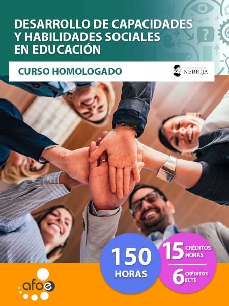 Desarrollo de capacidades y habilidades sociales en educación (150 horas)