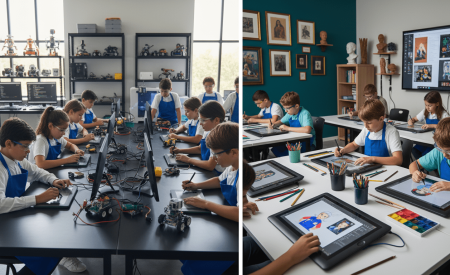 Las cinco disciplinas de STEAM: Ciencia, Tecnología, Ingeniería, Artes y Matemáticas 