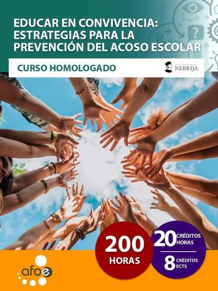 Educar en convivencia: Estrategias para la prevención del acoso escolar (200 horas)