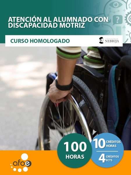 Atención al alumnado con discapacidad motriz (100 horas)