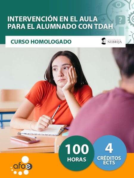 Intervención en el aula para el alumnado con TDAH (100 horas)