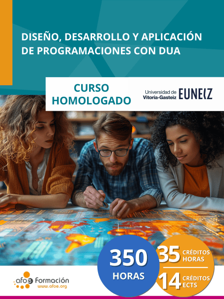 Diseño, Desarrollo y Aplicación de Programaciones con DUA (350 horas)