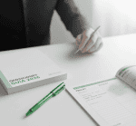 bolígrafo gel verde oposiciones