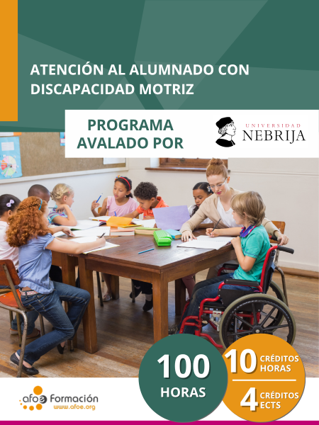 Atención al alumnado con discapacidad motriz (100 horas)