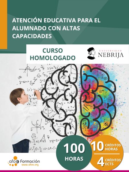 Atención educativa para el alumnado con altas capacidades (100 horas)