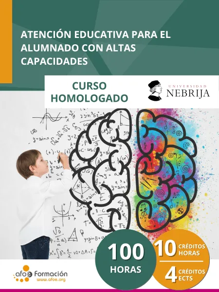 Atención educativa para el alumnado con altas capacidades (100 horas)