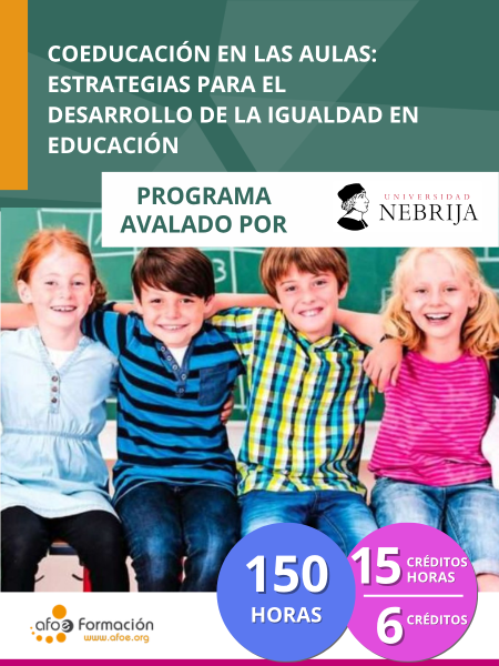 Coeducación en las aulas: estrategias para el desarrollo de la igualdad en educación (150 horas)