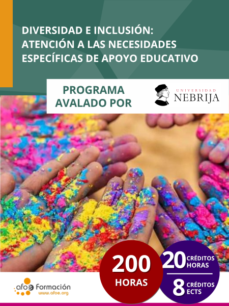 Diversidad e inclusión: atención a las necesidades específicas de apoyo educativo (200 horas)