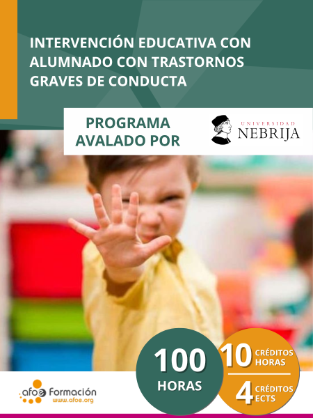 Intervención educativa con alumnado con trastornos graves de conducta (100 horas)