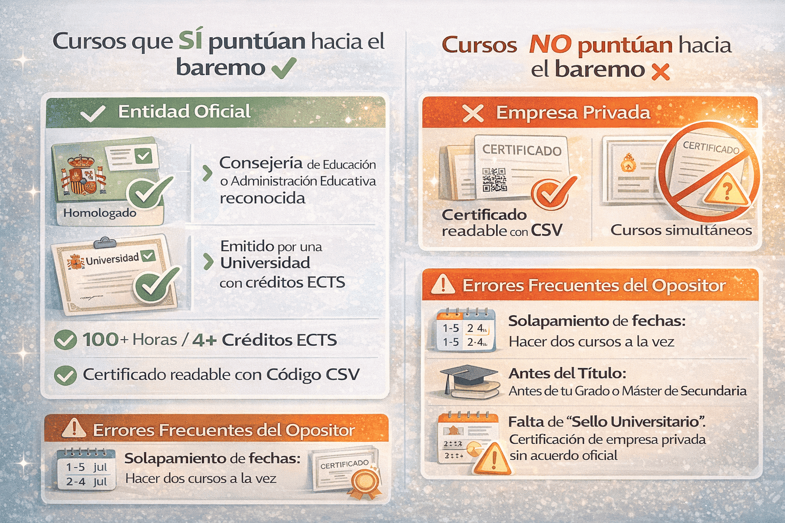 cursos homologados por el ministerio de educación