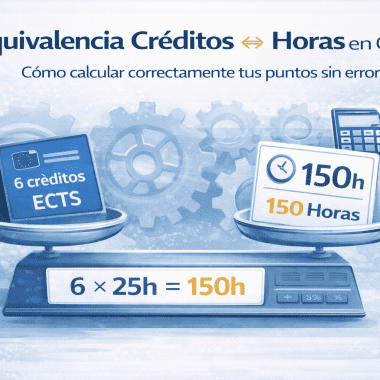 Equivalencia de créditos y horas en cursos: cómo calcular correctamente tus puntos sin errores