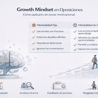 Growth mindset en oposiciones: cómo aplicarlo para destacar sin sonar motivacional