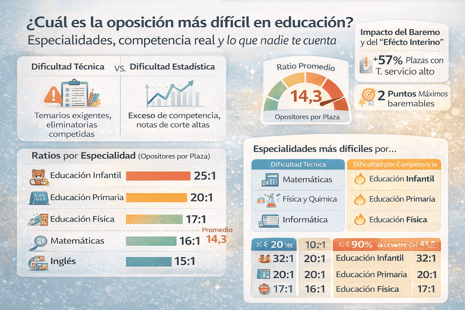  cual es la oposicion mas dificil