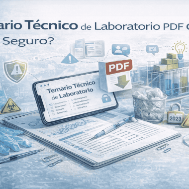 Temario de Técnico de Laboratorio en PDF gratis: qué debes saber antes de usarlo para oposiciones