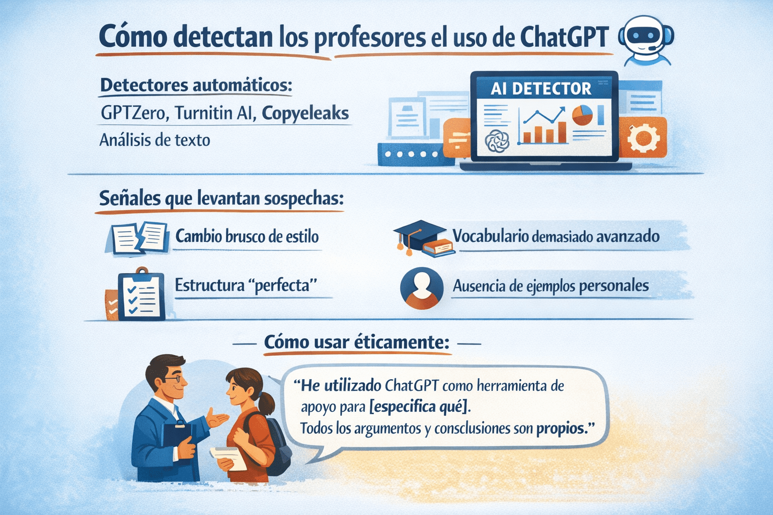 Cómo detectan los profesores el uso de ChatGPT