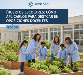 Grupo de niños en huertos escolares