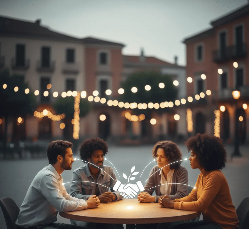 Grupo en mediación comunitaria educación