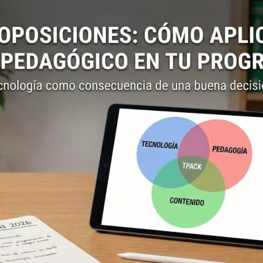 TPACK en oposiciones: cómo aplicarlo con criterio pedagógico en tu programación