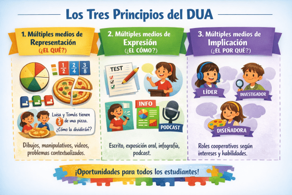 Los tres principios del DUA