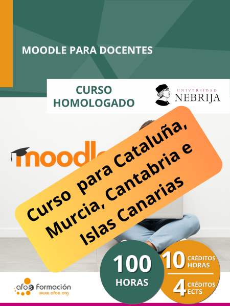 Moodle para docentes (100 horas) – Edición para Cataluña, Murcia, Cantabria e Islas Canarias