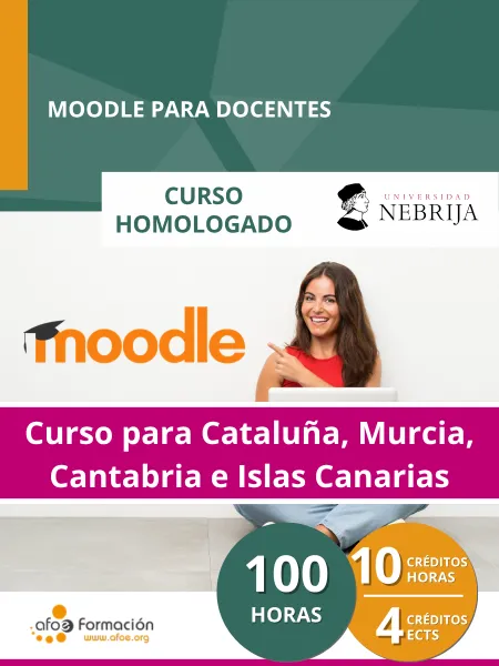 Moodle para docentes (100 horas) – Edición para Cataluña, Murcia, Cantabria e Islas Canarias