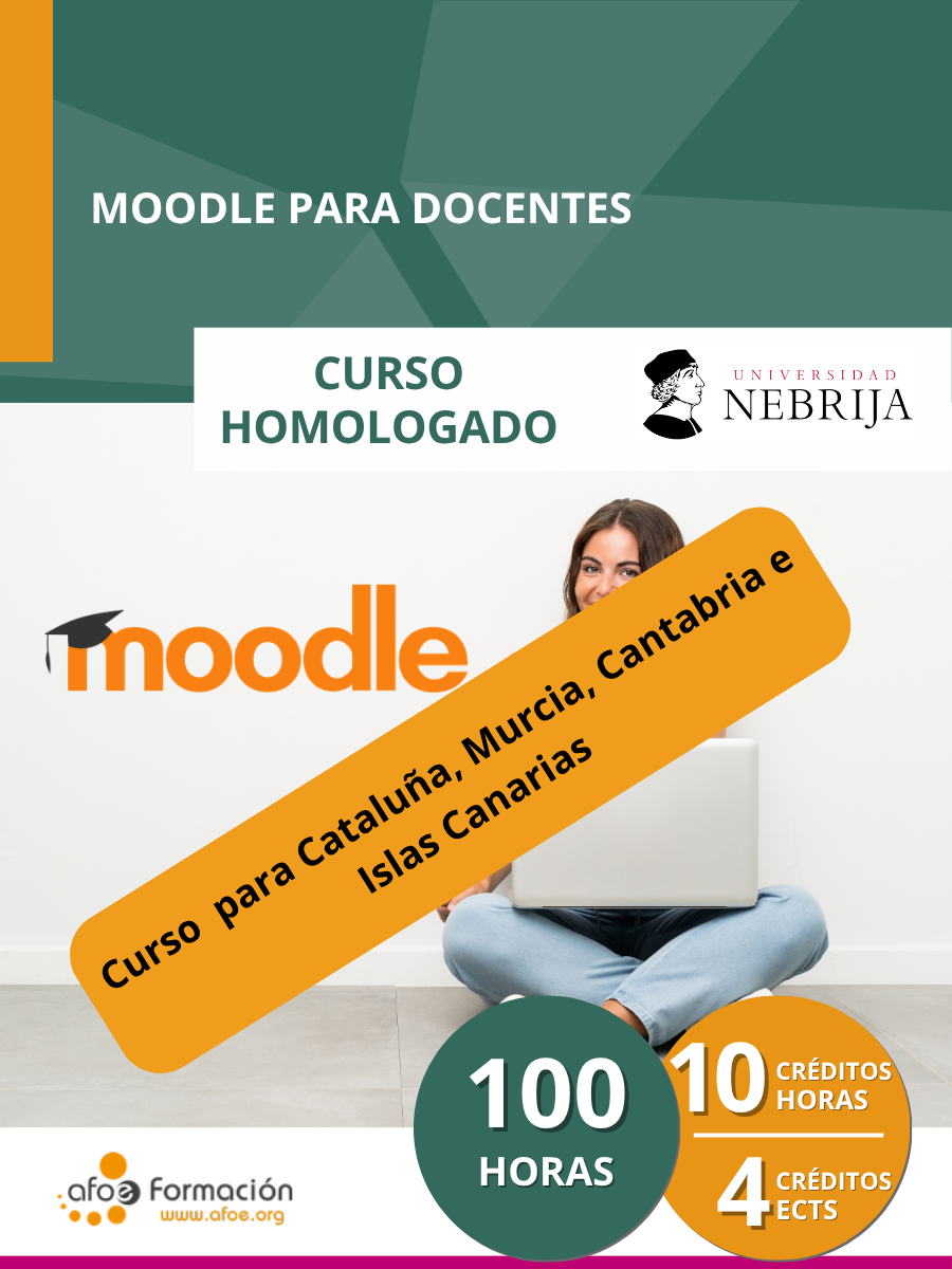 Moodle para docentes (100 horas) – Edición para Cataluña, Murcia, Cantabria e Islas Canarias