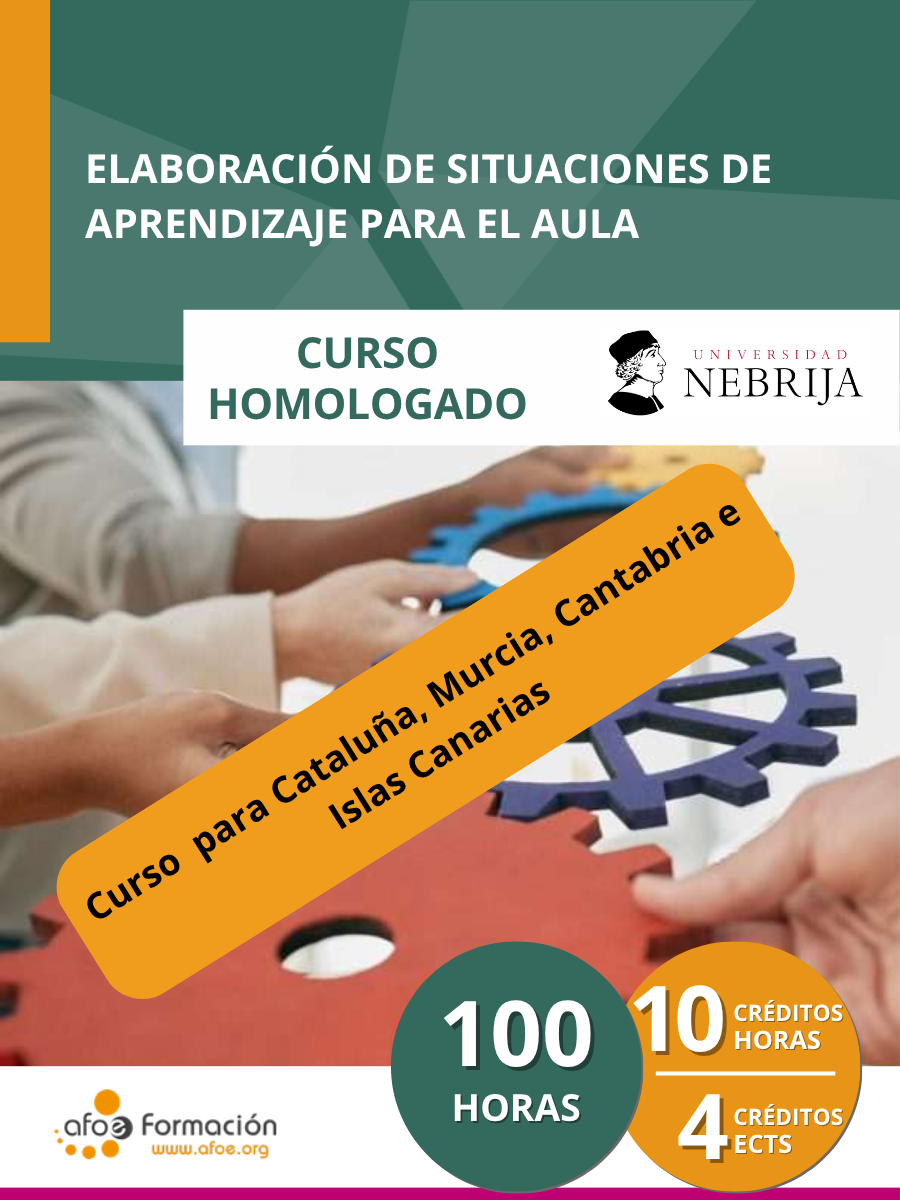 Elaboración de situaciones de aprendizaje para el aula (100 horas) – Edición para Cataluña, Murcia, Cantabria e Islas Canarias