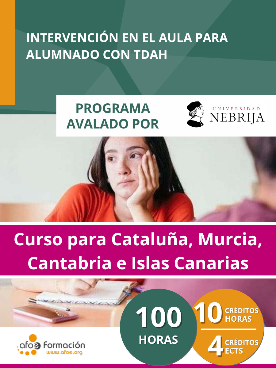 Intervención en el aula para el alumnado con TDAH (100 horas)-Edición para Cataluña, Murcia, Cantabria e Islas Canarias