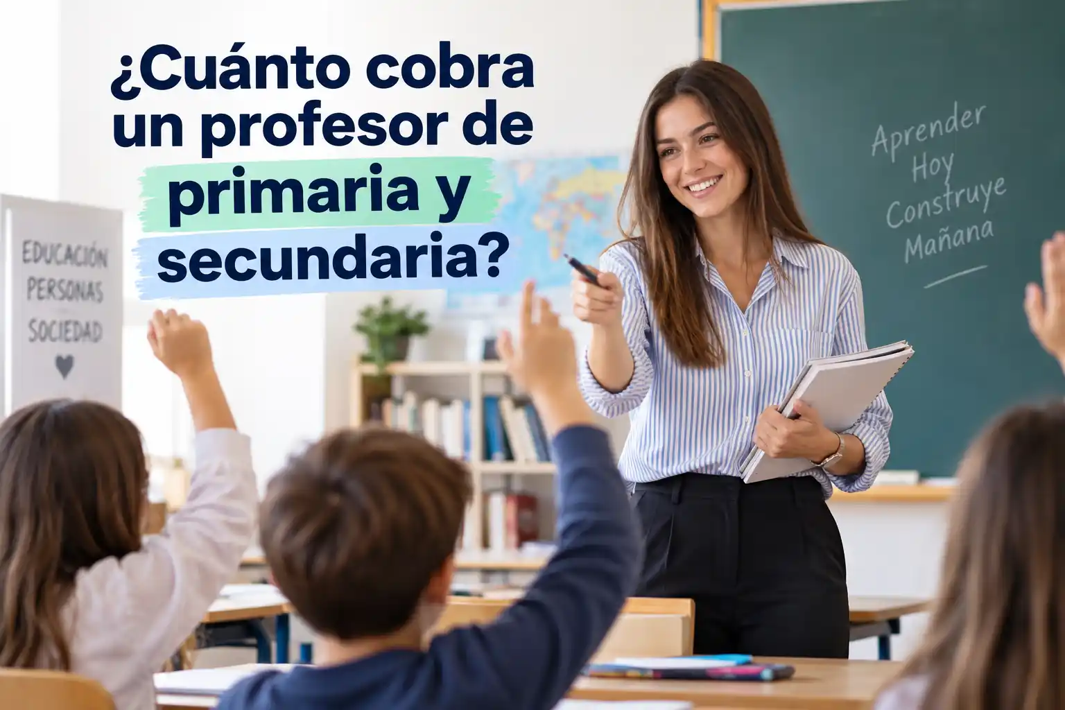 ¿Cuánto cobra un profesor de primaria y secundaria