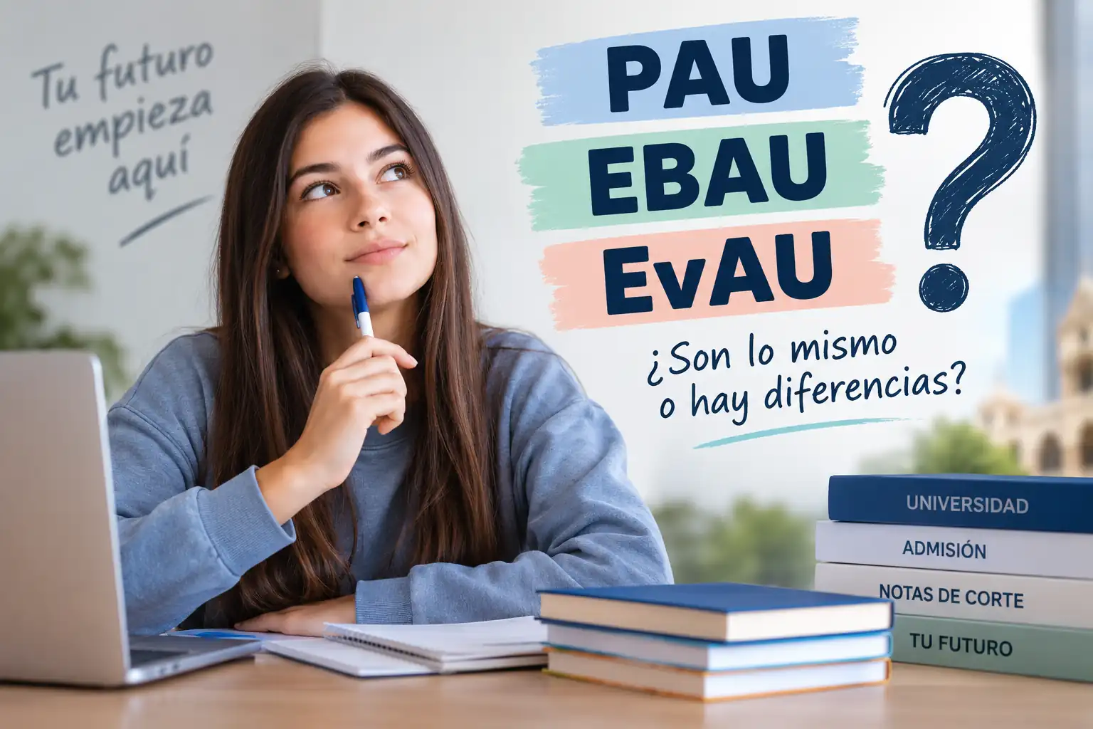 ¿Qué diferencia hay entre PAU, EBAU y EvAU